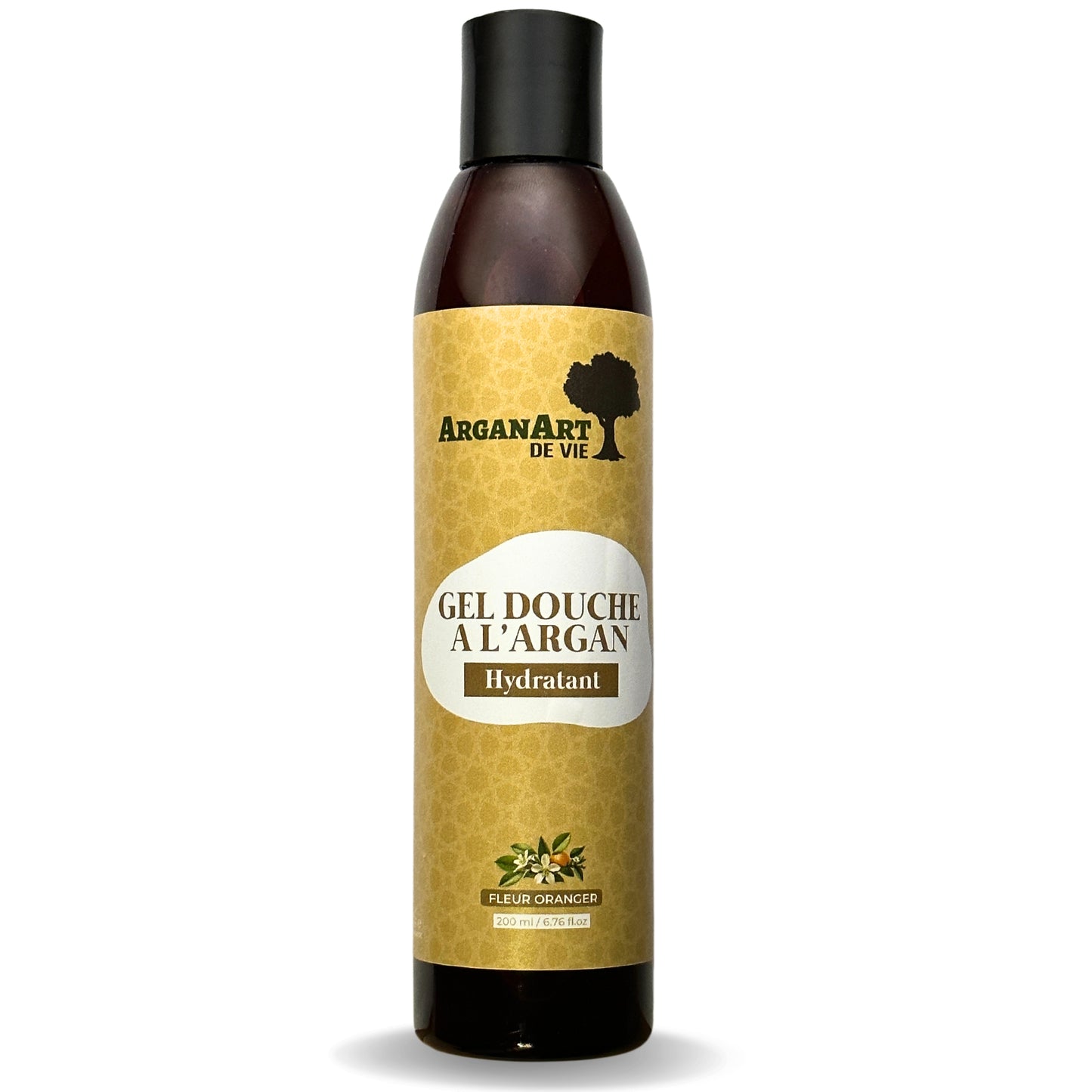 Natural Shower Gel of Argan With Orange Blossom