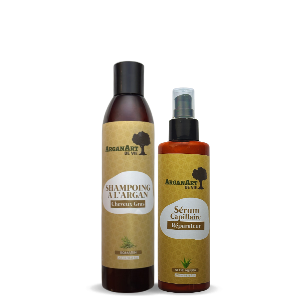 Oily hair routine